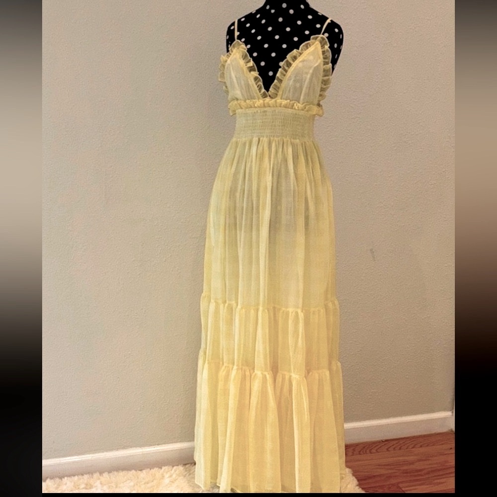 Vici  Yellow Summer Dress - Picture 2 of 12